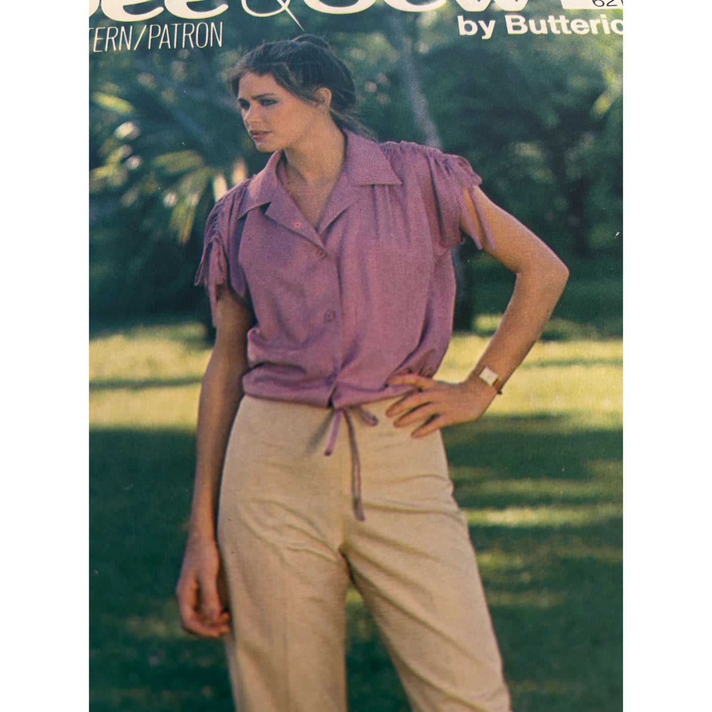 Butterick See and Sew Sewing Pattern 6212 Top Straight Legged Pants Outfit 12 UC