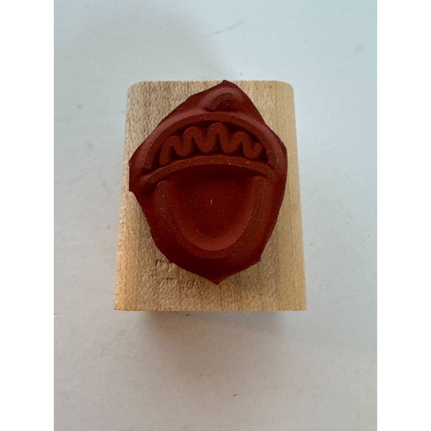 Stampin Up Rubber Stamp Acorn Fall Thanksgiving Harvest Card Making Wood Mounted