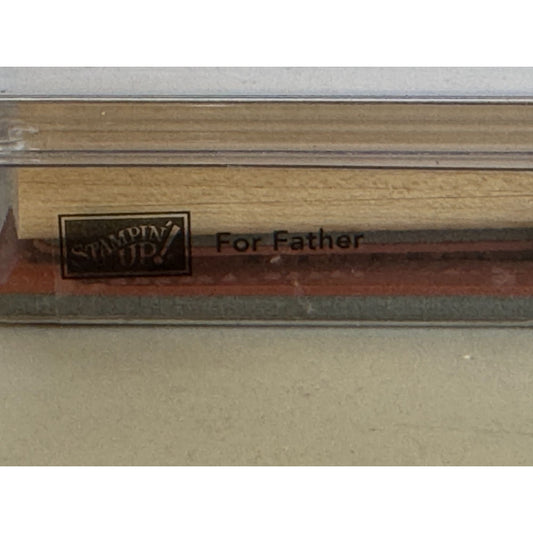 Stampin Up Rubber Stamps Set For Father Tool Box Puppy Dog Boot Dad Fathers Day