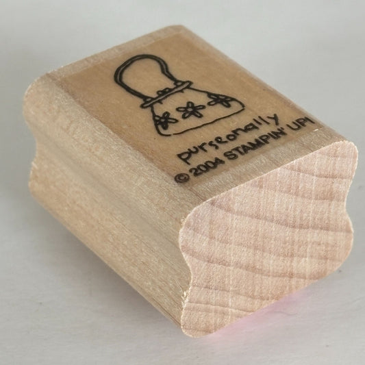 Stampin Up Rubber Stamp Purse Handbag Purseonally Pun Personally Cardmaking Words Sentiment Mini Fashion