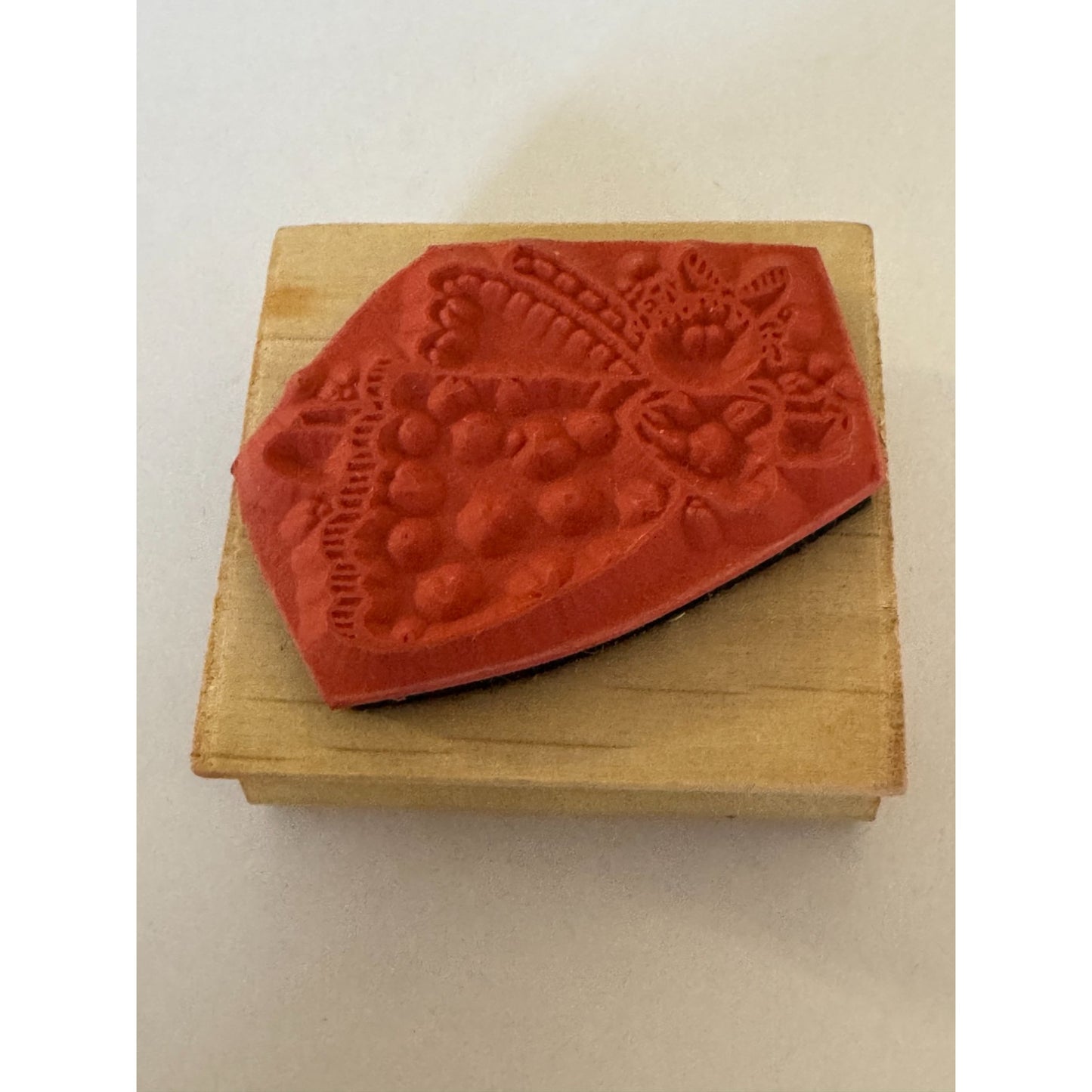 Hooks Lines and Inkers Rubber Stamp Erin Country Angel Flying Hearts Card Making