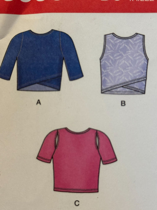 Simplicity Sewing Pattern 8609 Misses Crossover Crop Top Hi Low Skirt Sizes 4-12