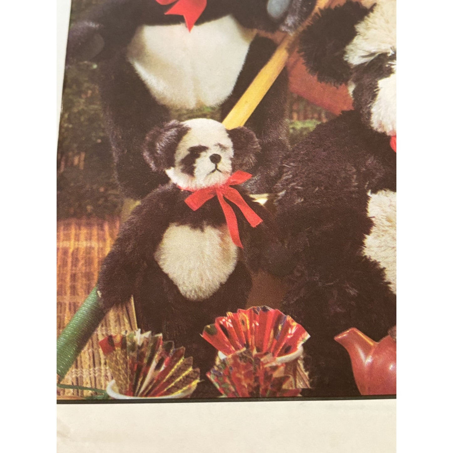 Simplicity Crafts Sewing Pattern 7883 Panda Bear Plush Toy Vintage 1980s 7-16 In