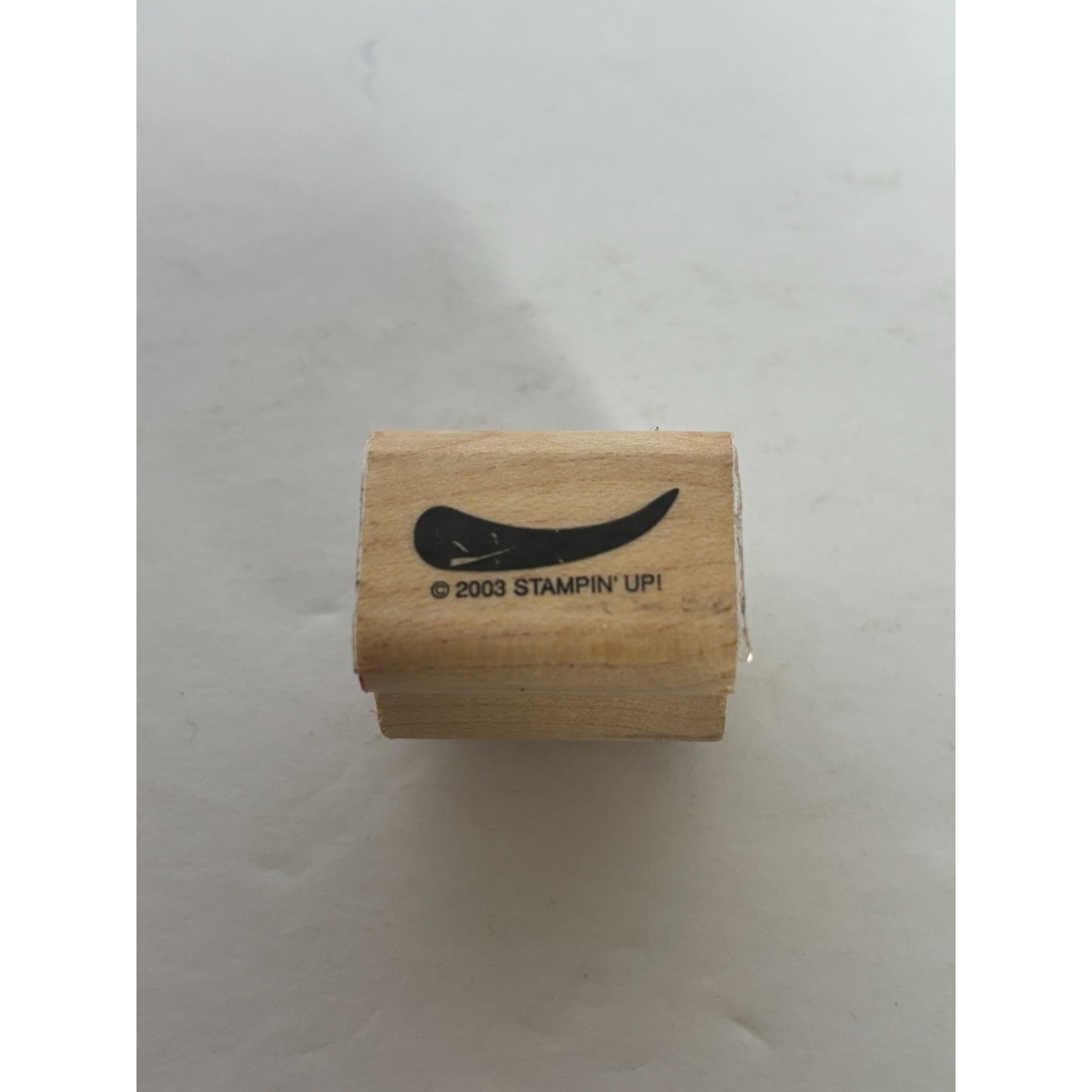 Stampin Up Rubber Stamp Flower Part Maker Leaf Petal Curved Line Horn Shape