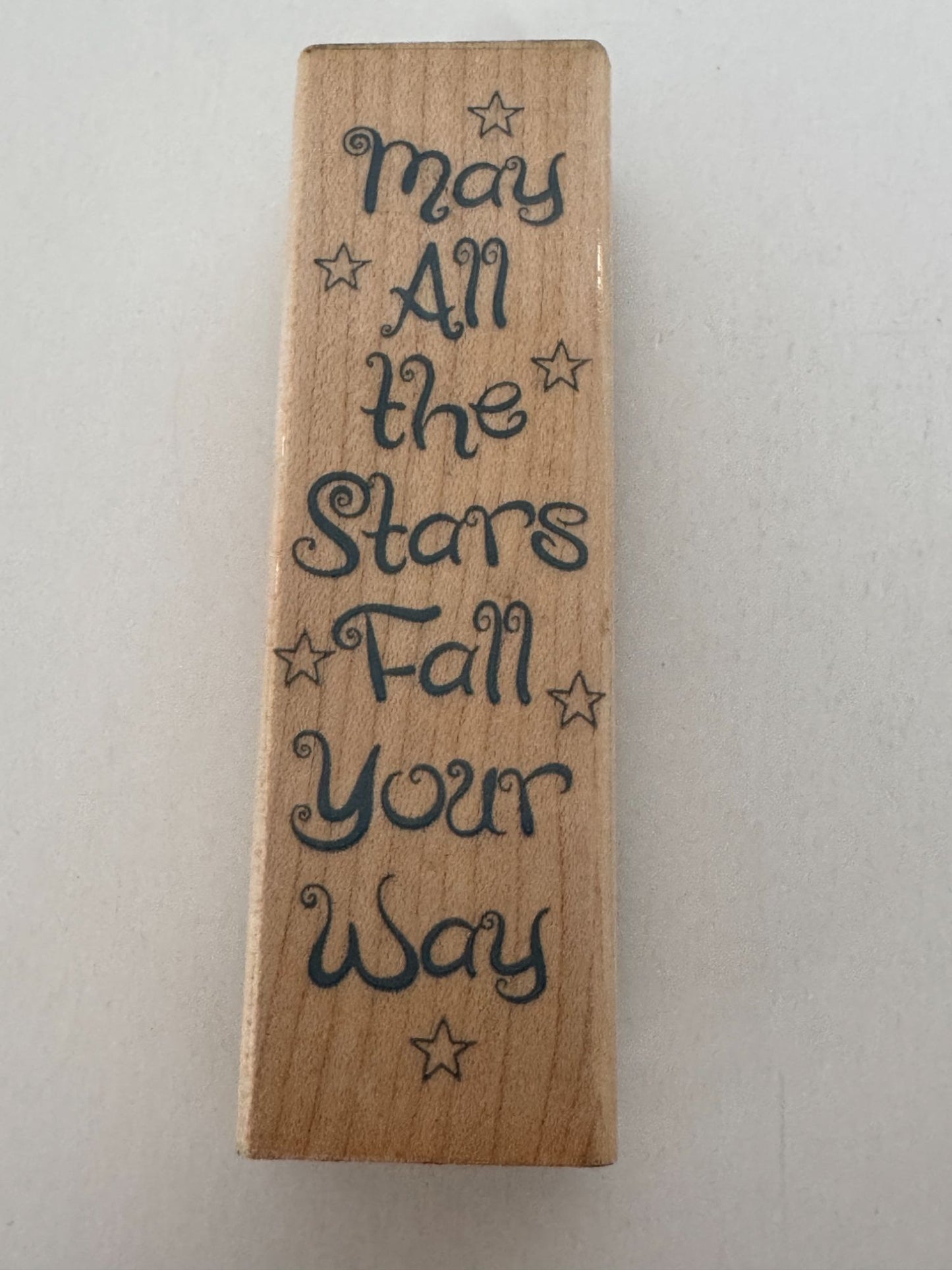 Hero Arts Rubber Stamp May All The Stars Fall Your Way Good Luck Card Making