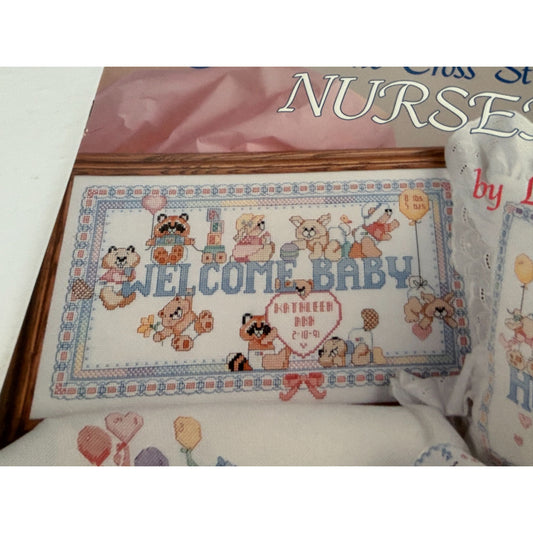 American School of Needlework Cross Stitch Patterns Book Welcome Baby Nursery