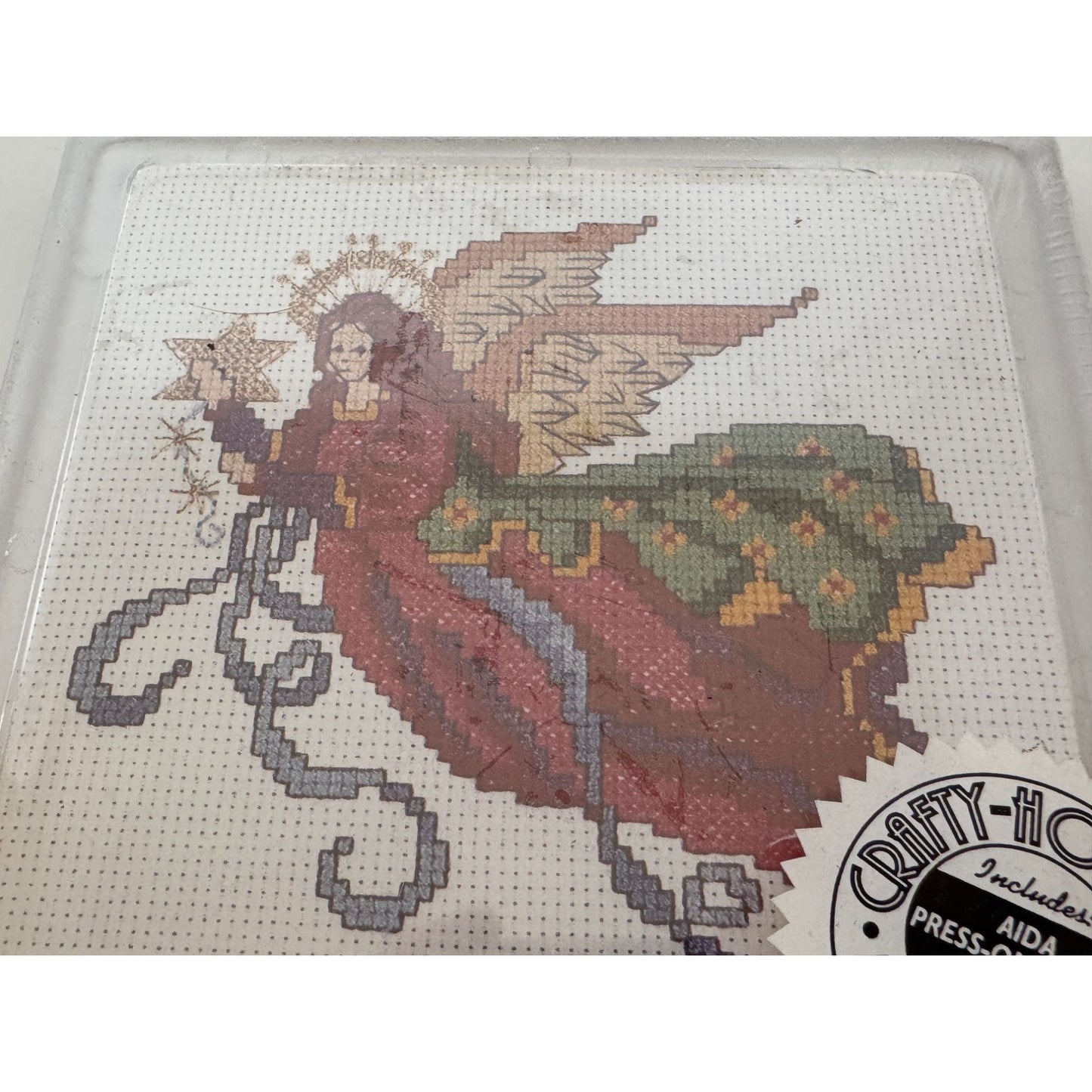 Elegant Angel Crafty Hot Plate Cross Stitch Kit With Cork Back Kitchen Decor New