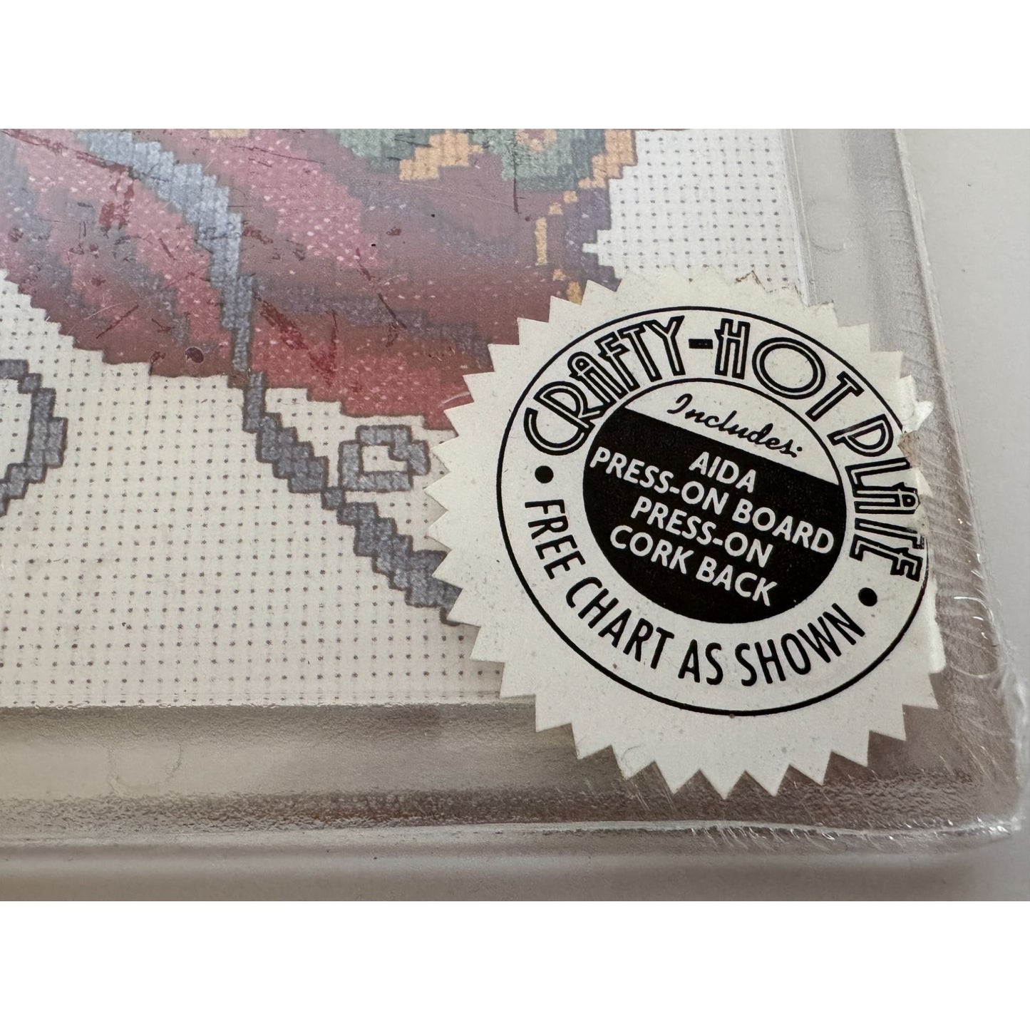 Elegant Angel Crafty Hot Plate Cross Stitch Kit With Cork Back Kitchen Decor New