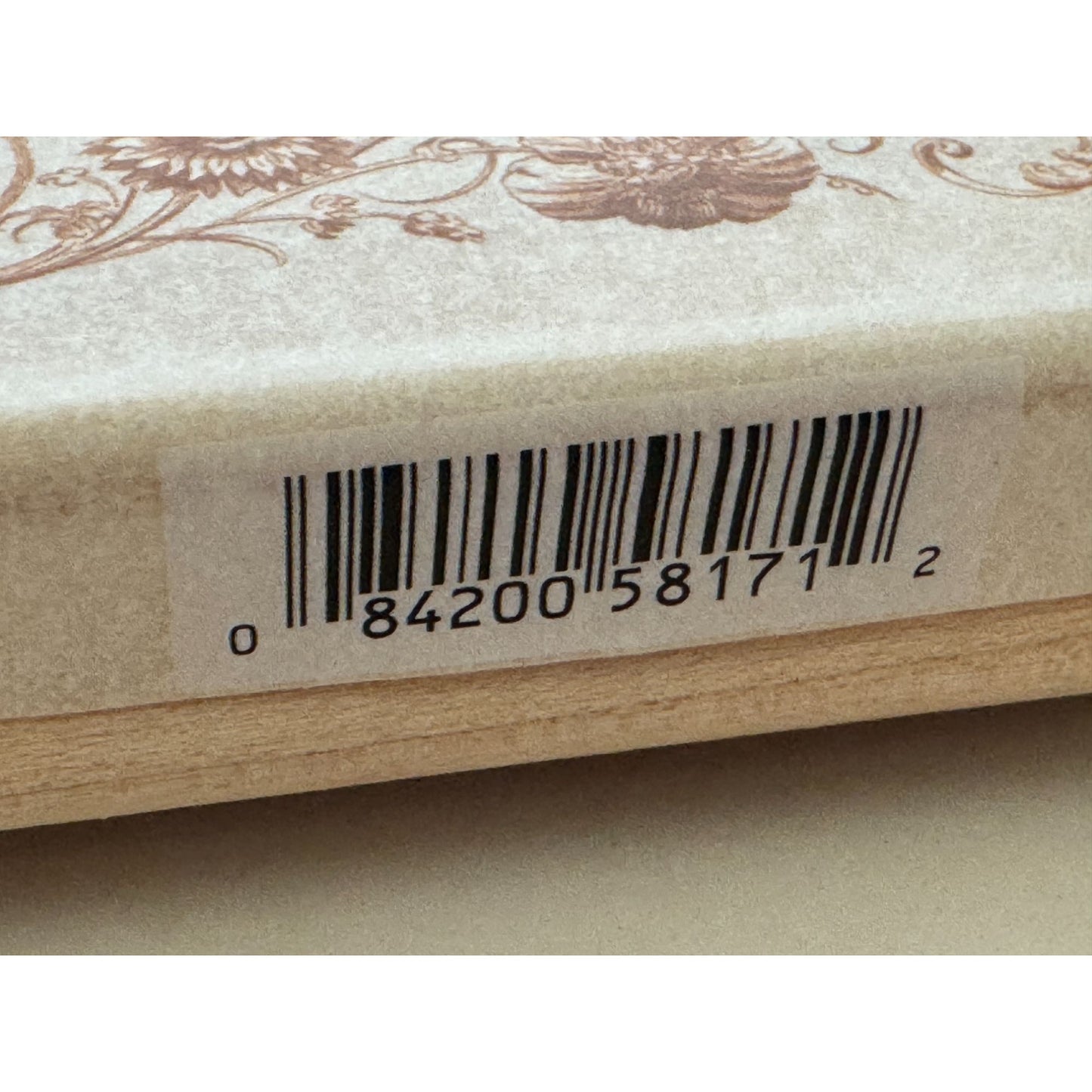 Anna Griffin Rubber Stamp Baroque Border Edge Ornate Motif Floral Card Making