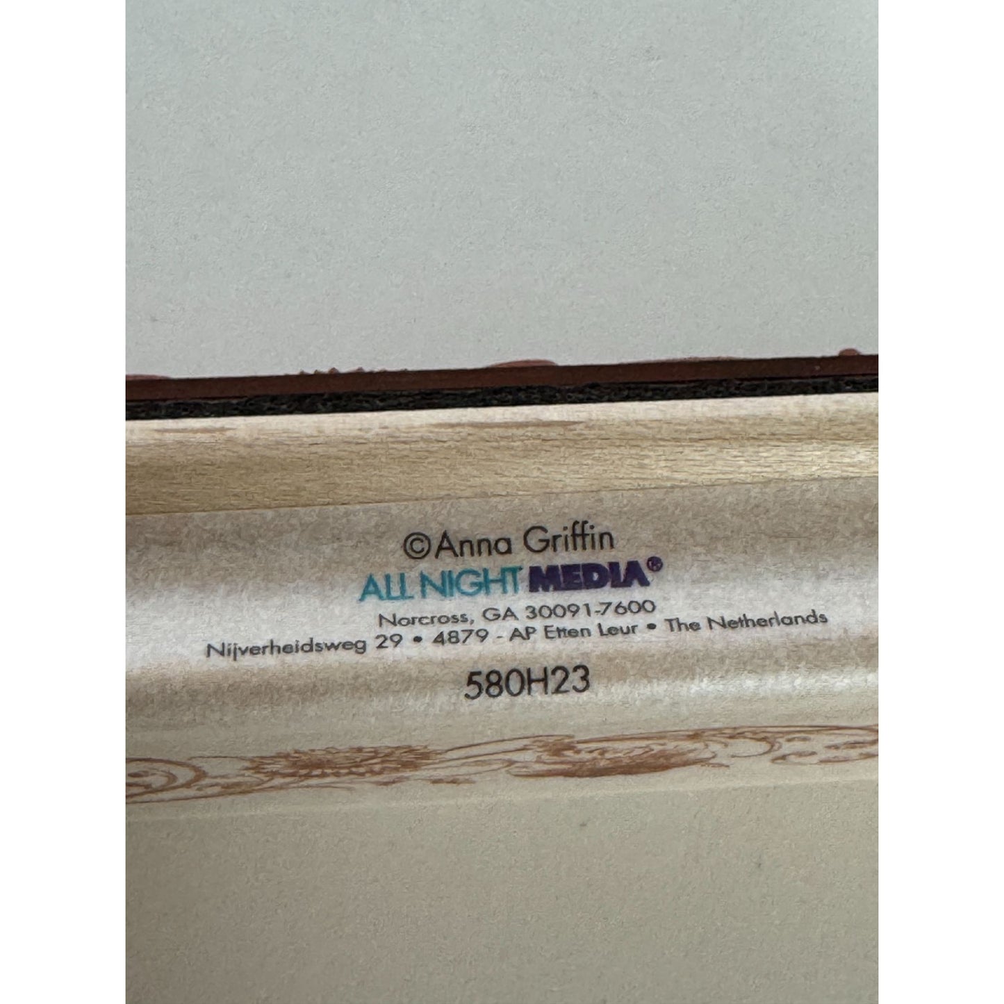 Anna Griffin Rubber Stamp Baroque Border Edge Ornate Motif Floral Card Making