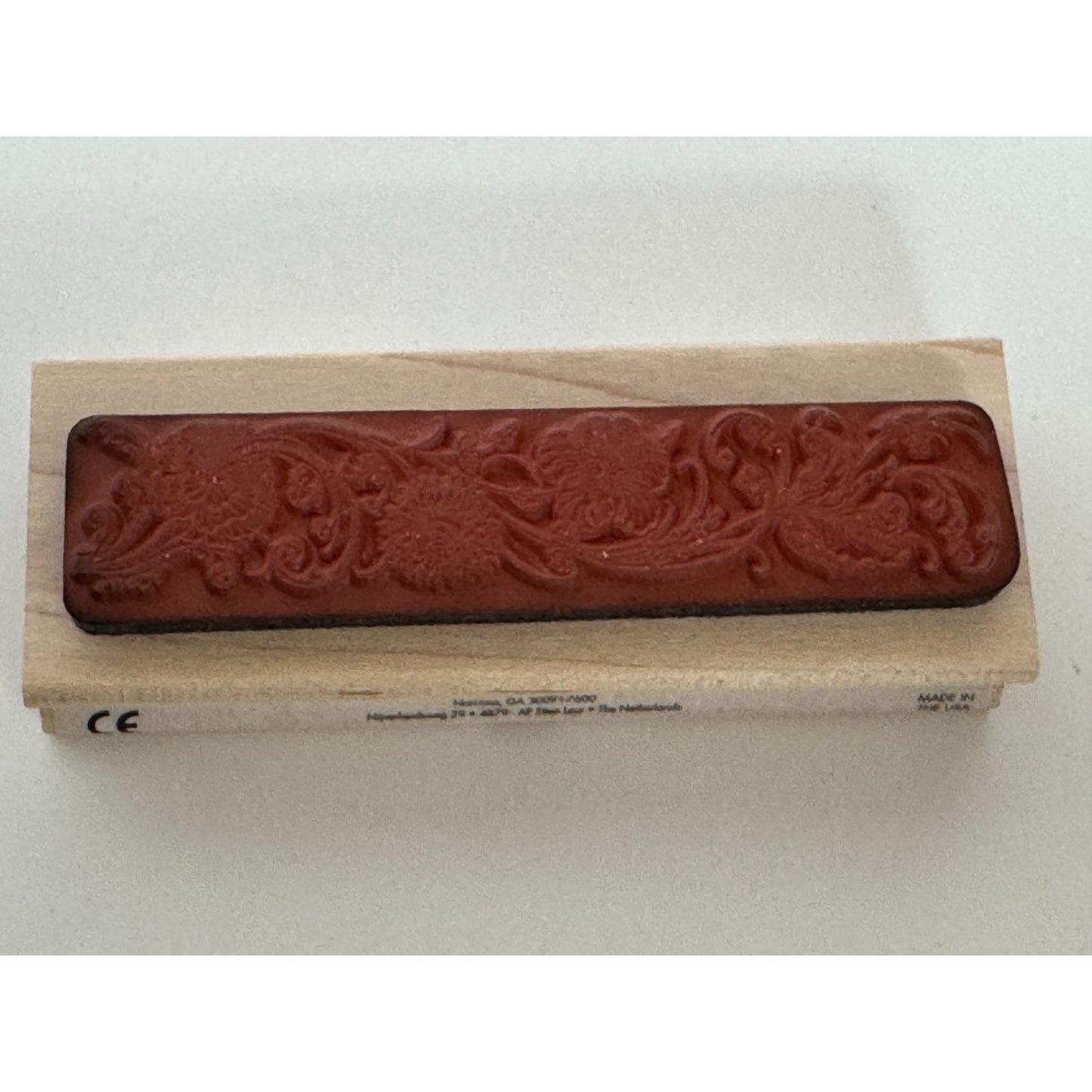 Anna Griffin Rubber Stamp Baroque Border Edge Ornate Motif Floral Card Making
