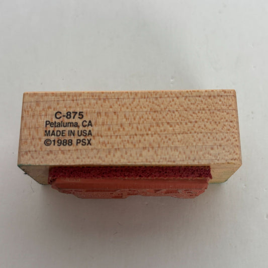 PSX Rubber Stamp Horse and Buggy Silhouette Nostalgic Pennsylvania Amish C-875