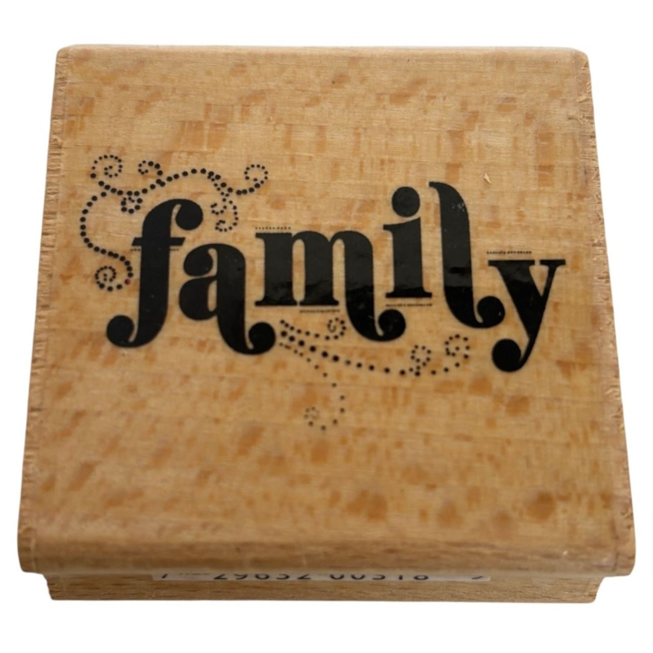 Hampton Art Rubber Stamp Family Tree Word Card Making Paper Crafting Wood Mount