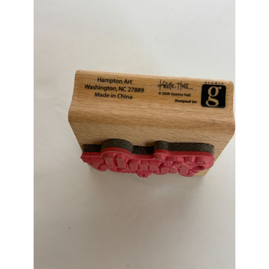 Hampton Art Rubber Stamp Family Tree Word Card Making Paper Crafting Wood Mount