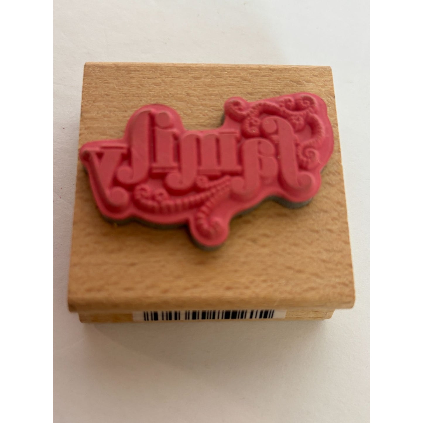 Hampton Art Rubber Stamp Family Tree Word Card Making Paper Crafting Wood Mount