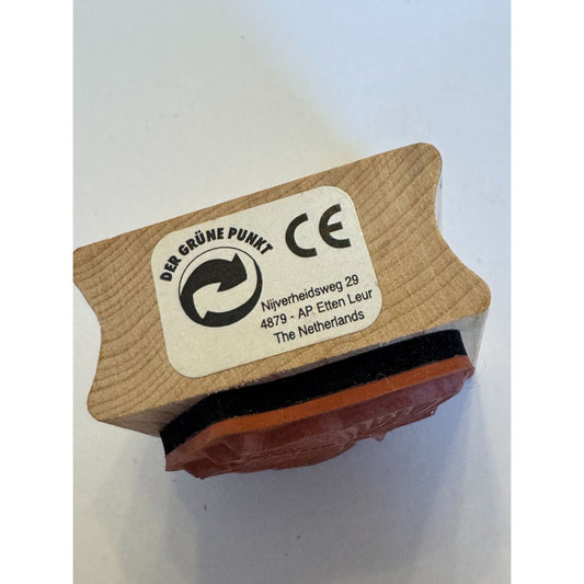 All Night Media Wood Mounted Rubber Stamp Flying Butterfly Spring Garden Easter