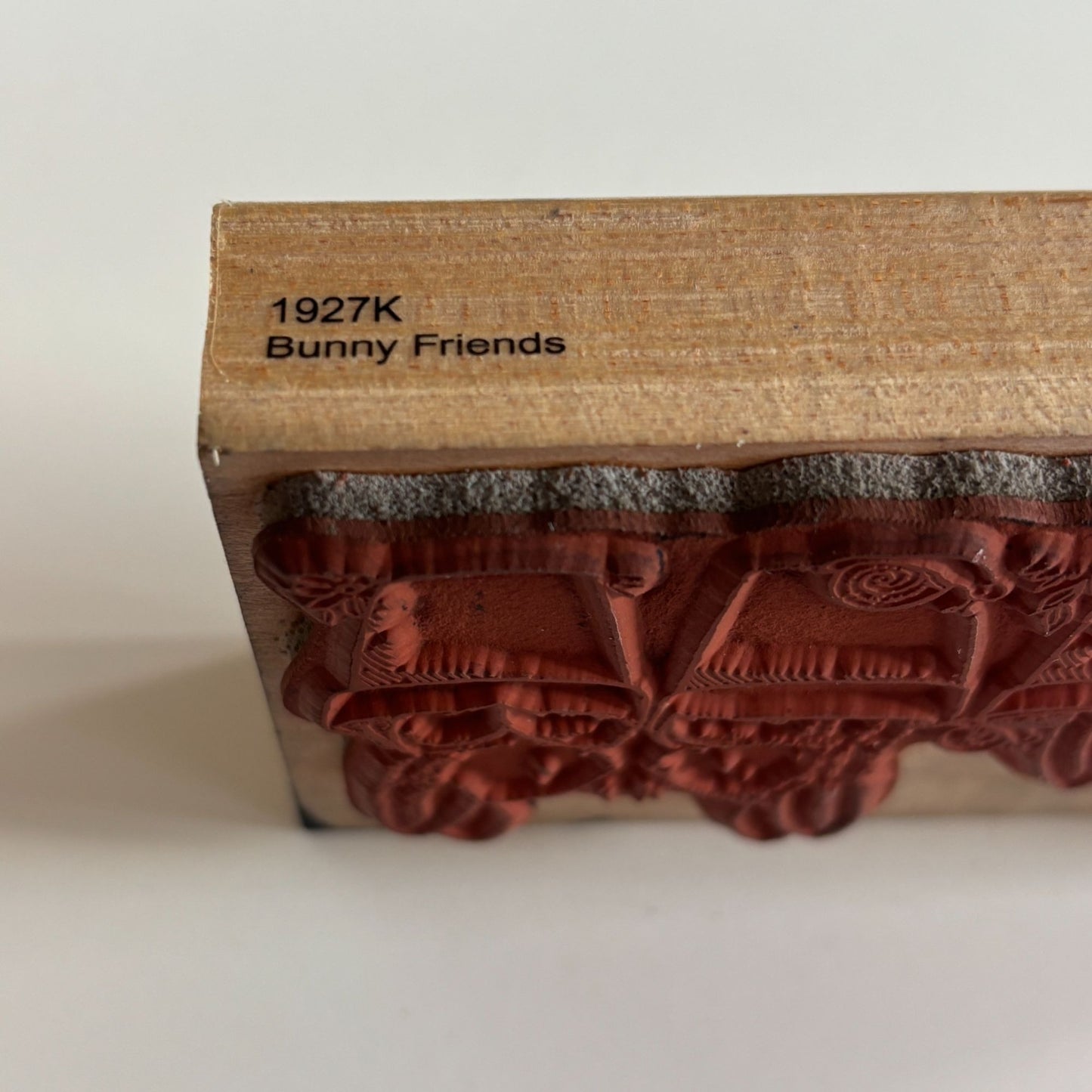 Penny Black Rubber Stamp Bunny Friends Rabbits in Plant Pots Garden Card Making