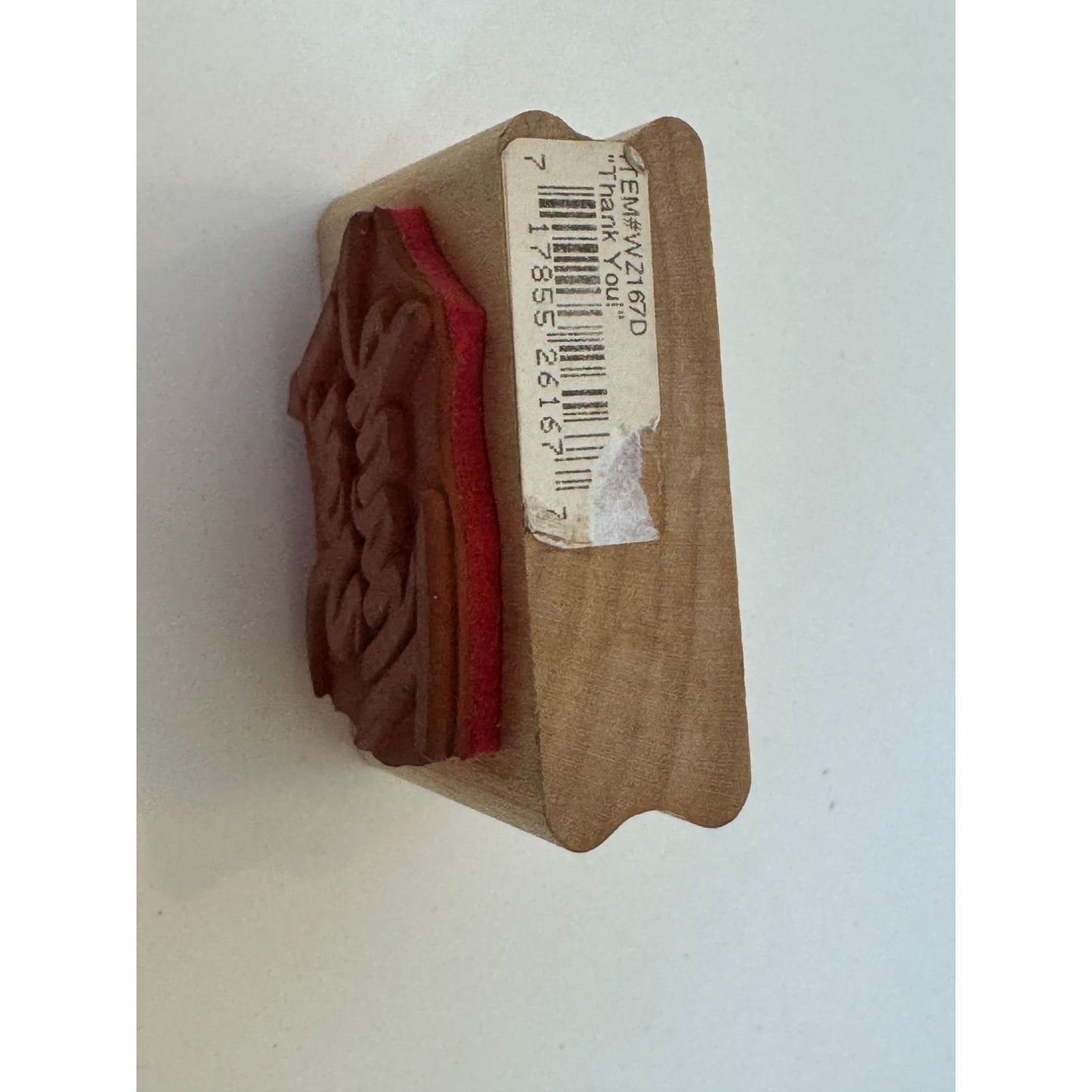 Rubber Stampede Wooden Rubber Stamp Thank You Card Making Words Sentiment Craft