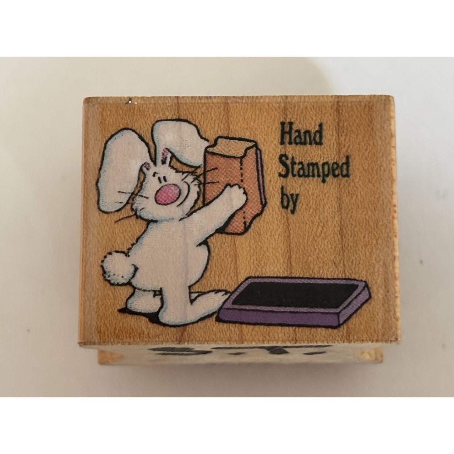 All Night Media Rubber Stamp Hand Stamped Bunny Rabbit Stamping Card Making Craft