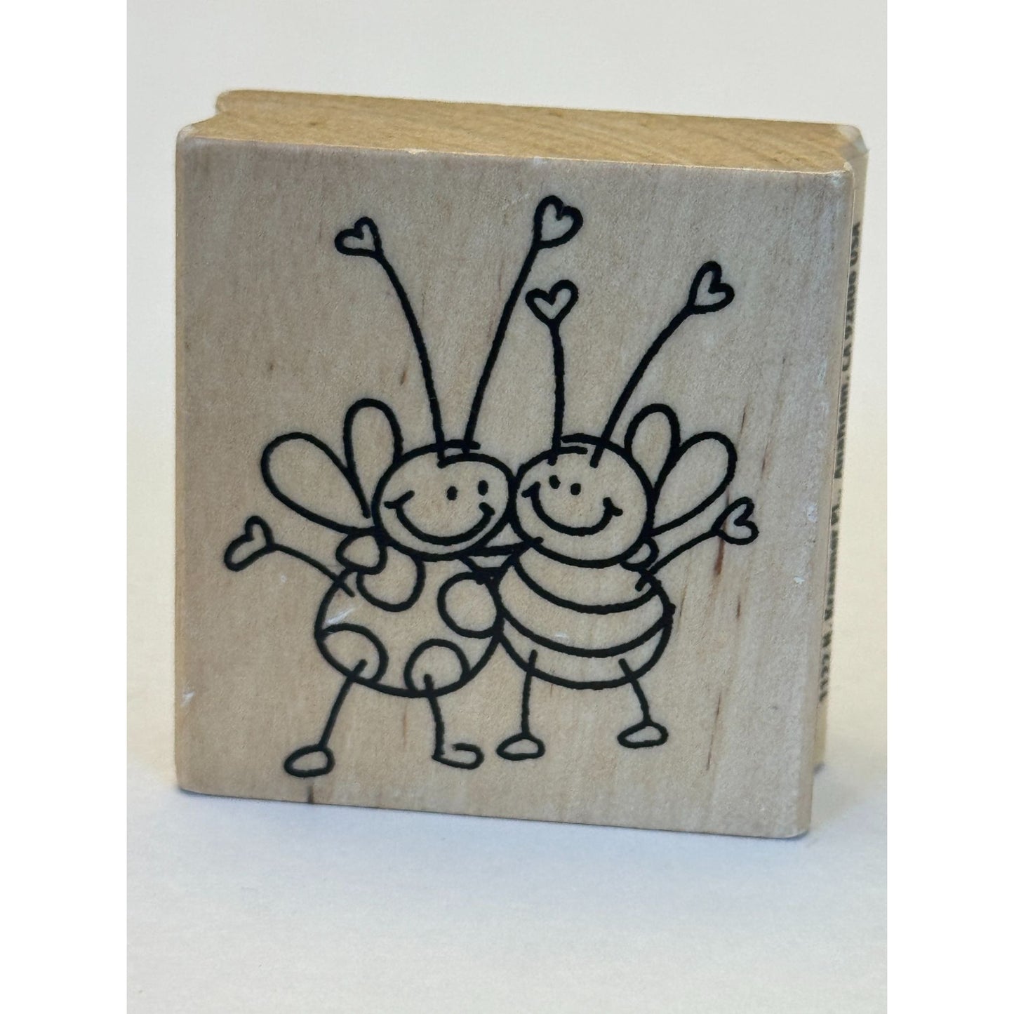 Stampendous Rubber Stamp Bee Buddies Hearts Love Friendship Card Making Craft