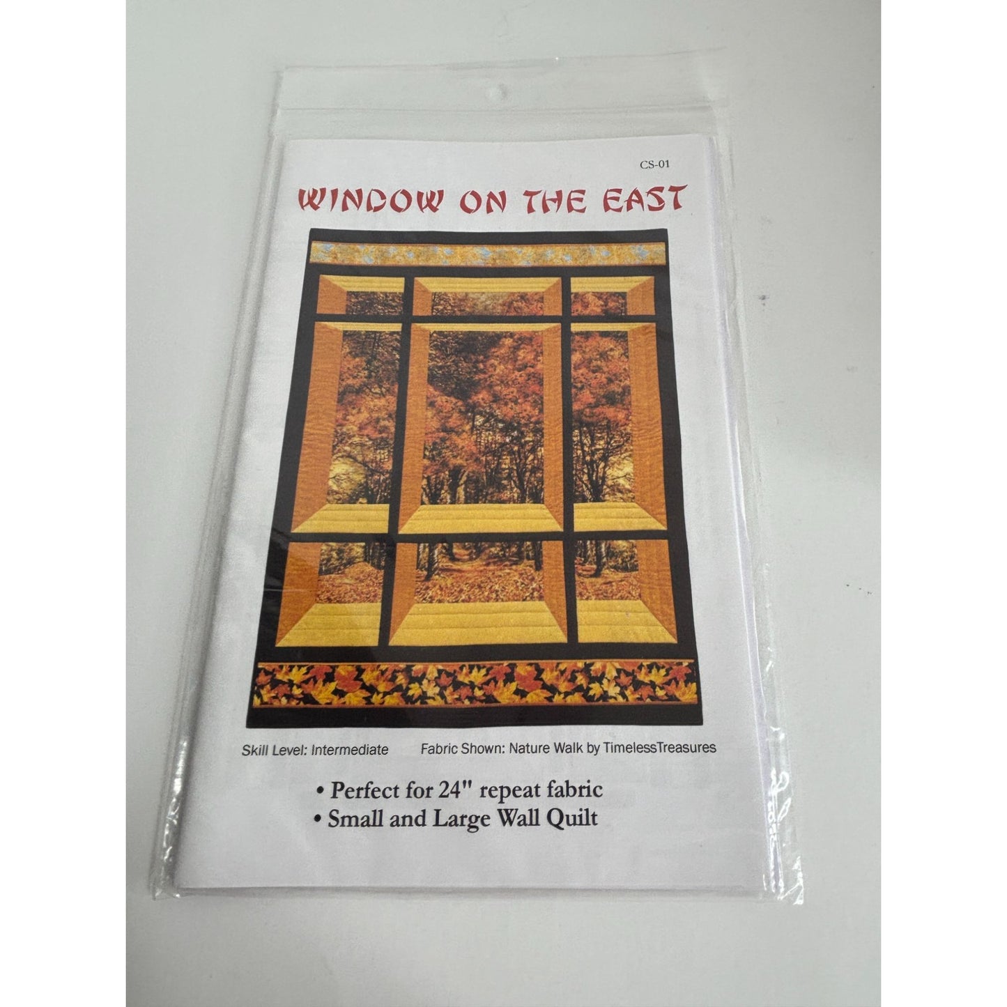 Window On The East Quilt Pattern Quilt Woman Small Big Wall Hanging Intermediate