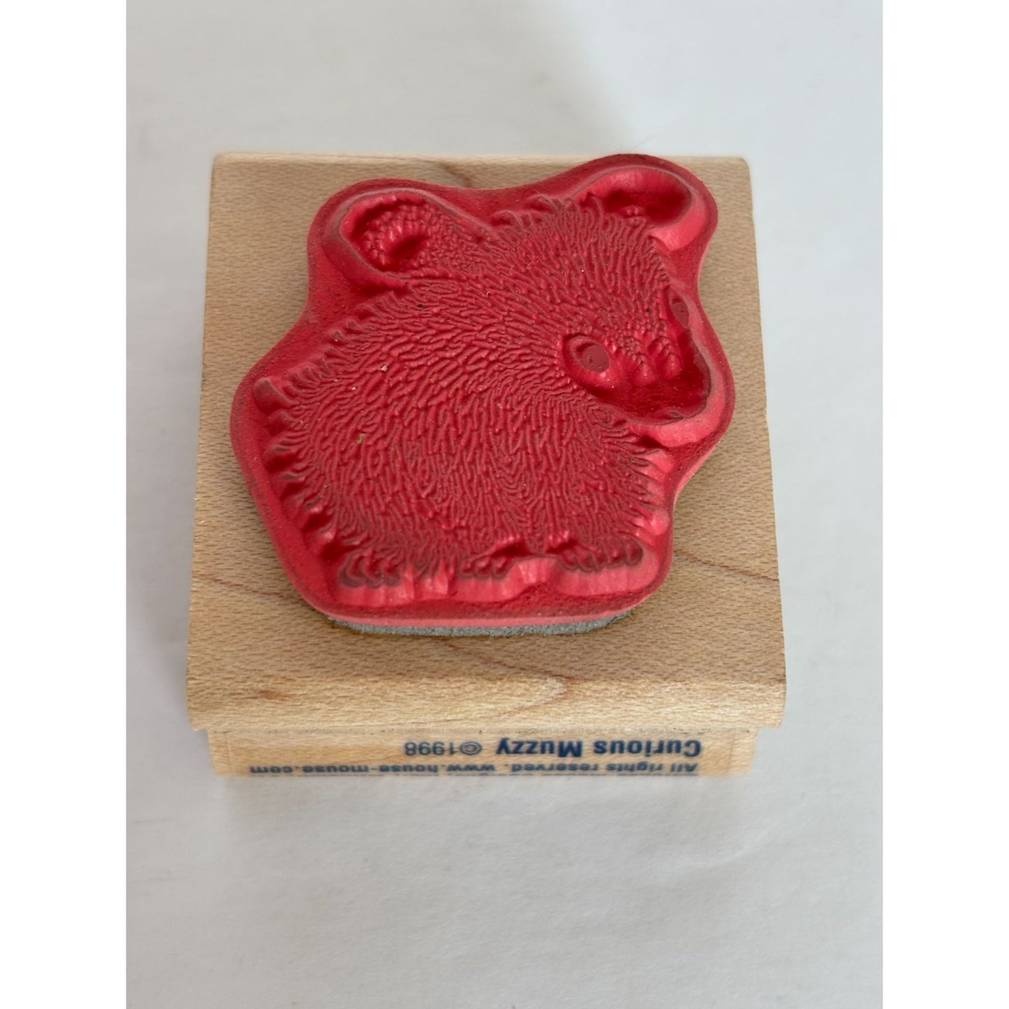 Stampabilities House Mouse Rubber Stamp Curious Muzzy Cute Animal Card Making