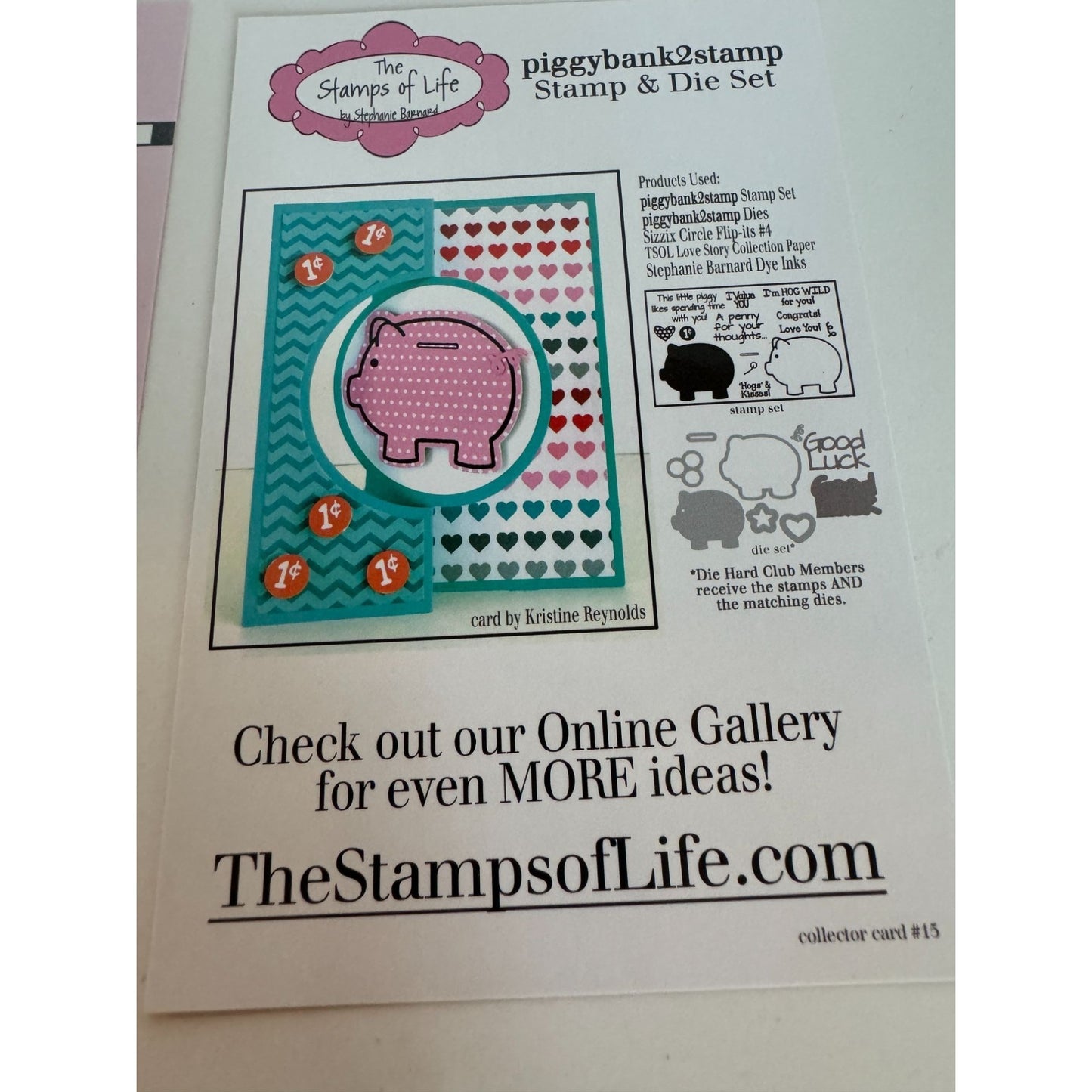 The Stamps Of Life Piggy Bank Pig Penny for your Thoughts Funny Hogs and Kisses