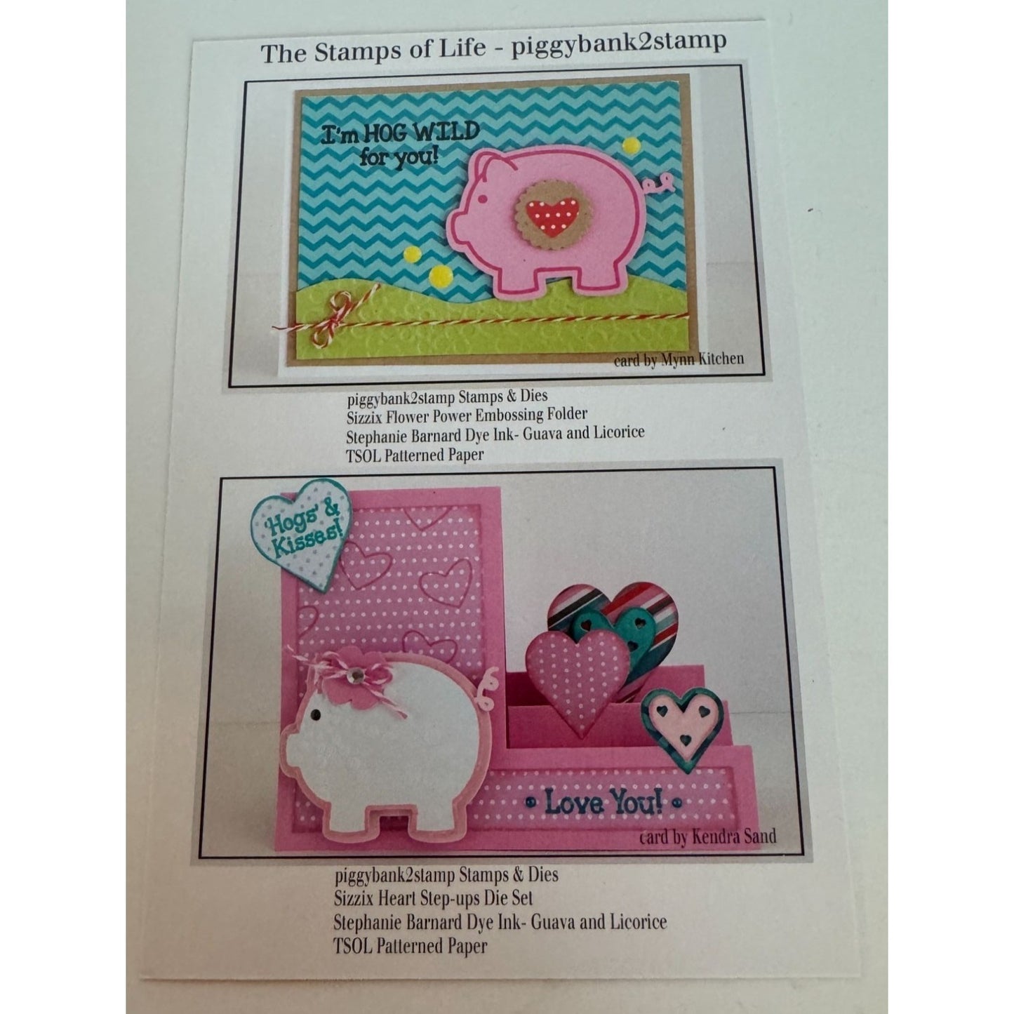 The Stamps Of Life Piggy Bank Pig Penny for your Thoughts Funny Hogs and Kisses