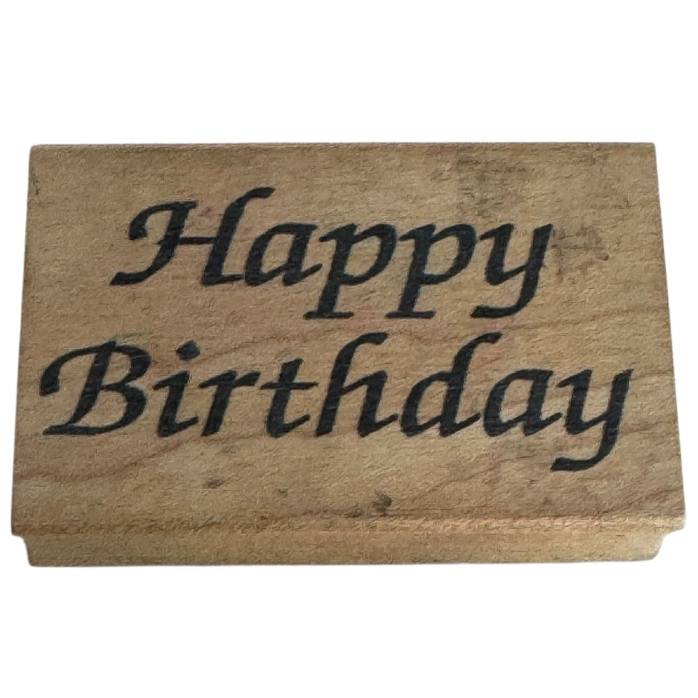 Double D Rubber Stamp Happy Birthday Greeting Card Making Sentiment Words E1758