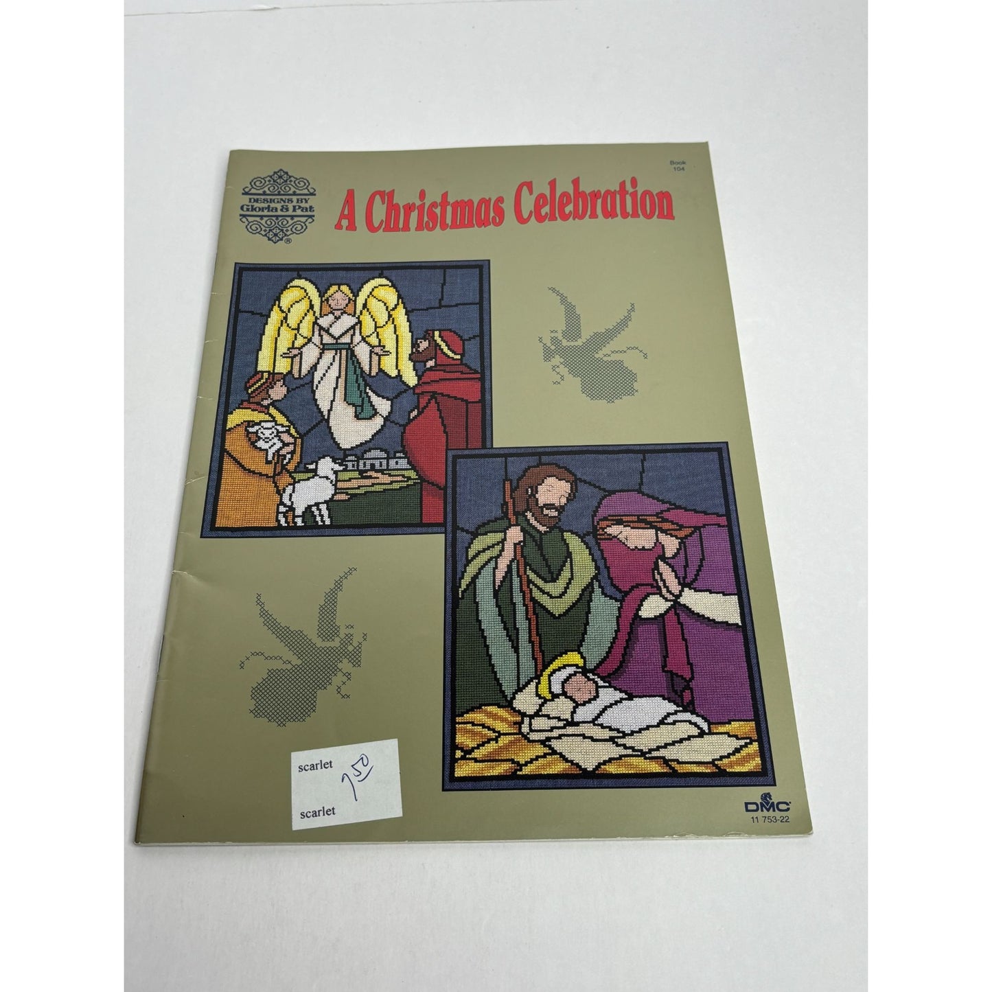 Gloria and Pat A Christmas Celebration Cross Stitch Pattern Book Nativity DMC