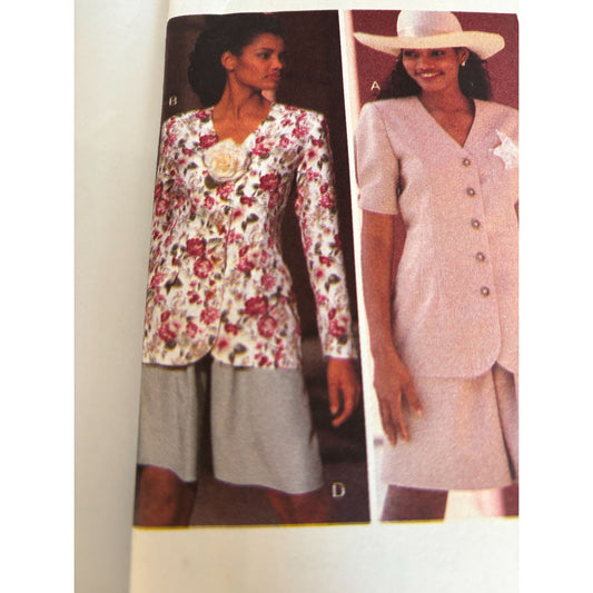 Butterick Sewing Pattern 6159 Top Skirt Shorts Career Suit Work Easy UC 18 20 22