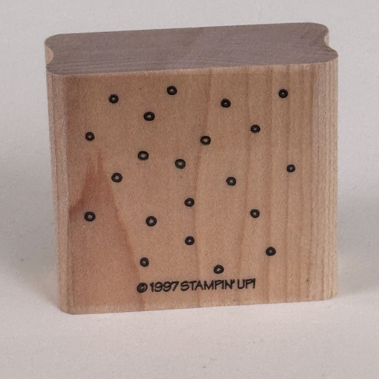 Stampin Up Rubber Stamp Snow Falling Background Dot Circles Cardmaking Christmas