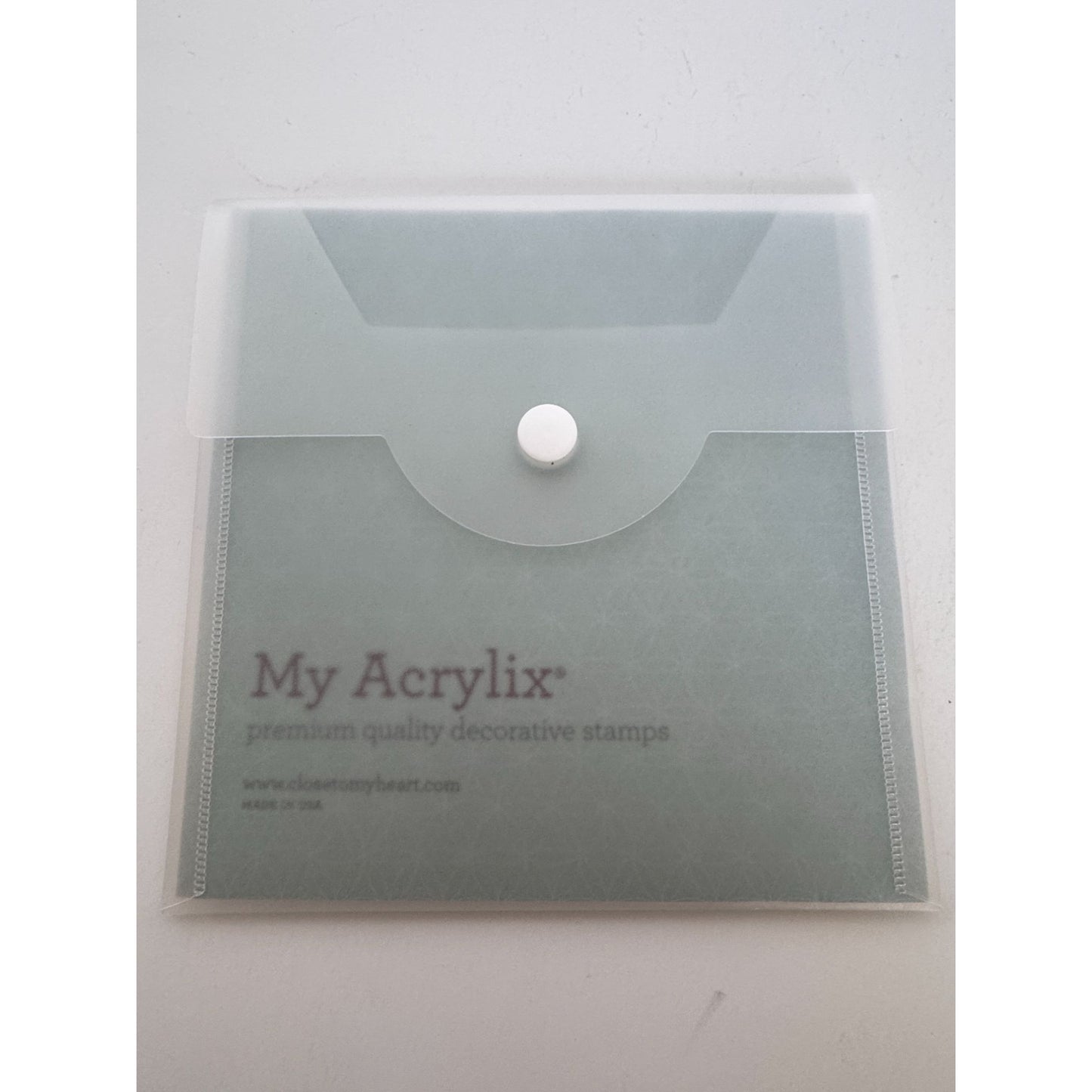 CTMH My Acrylix Acrylic Stamp Flower Confetti A1156 Flower Card Making Sentiment