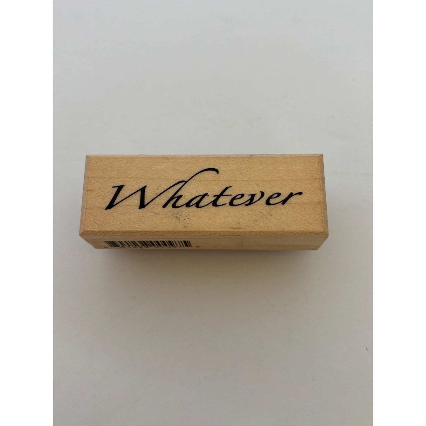 B Line Designs Rubber Stamp Whatever Script Attitude Humor Cardmaking Sentiment