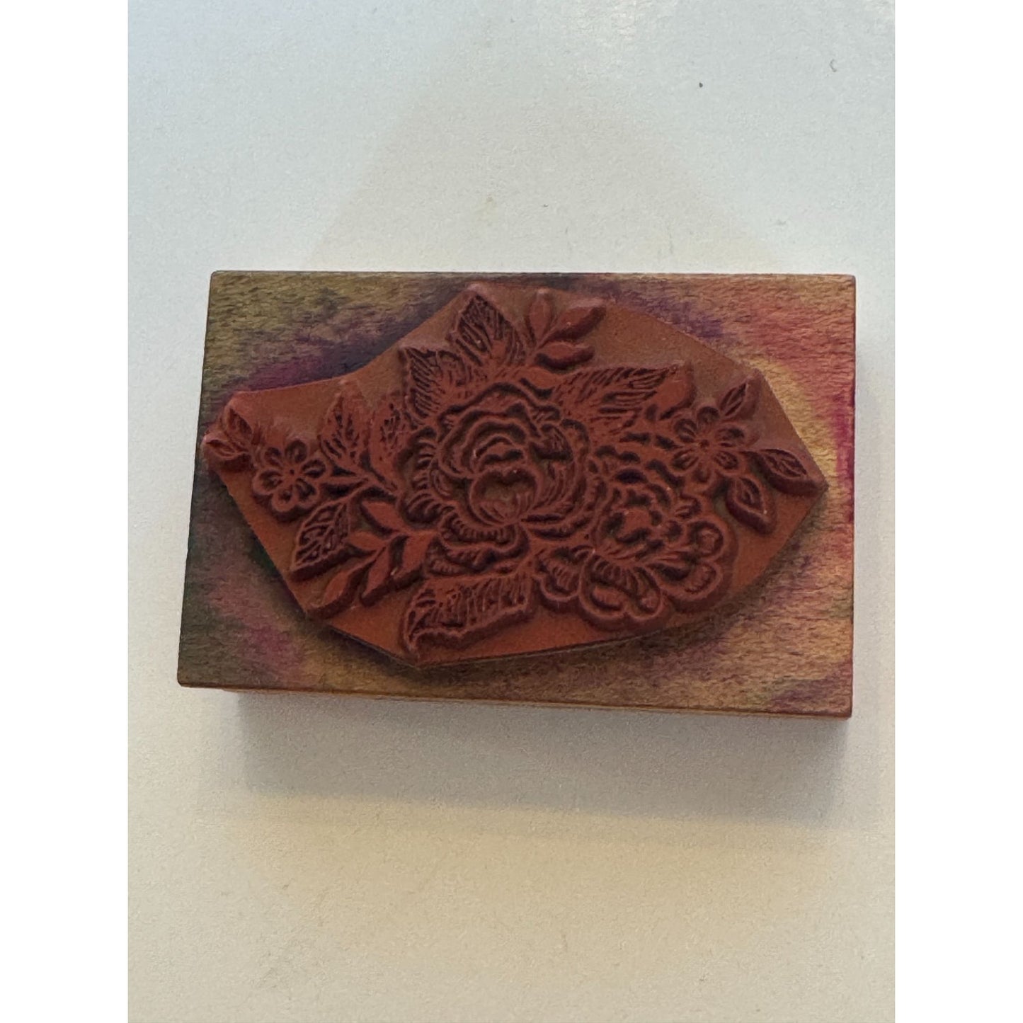 Comotion Rubber Stamp Cabbage Roses Floral Design Mothers Day Card Making Flower