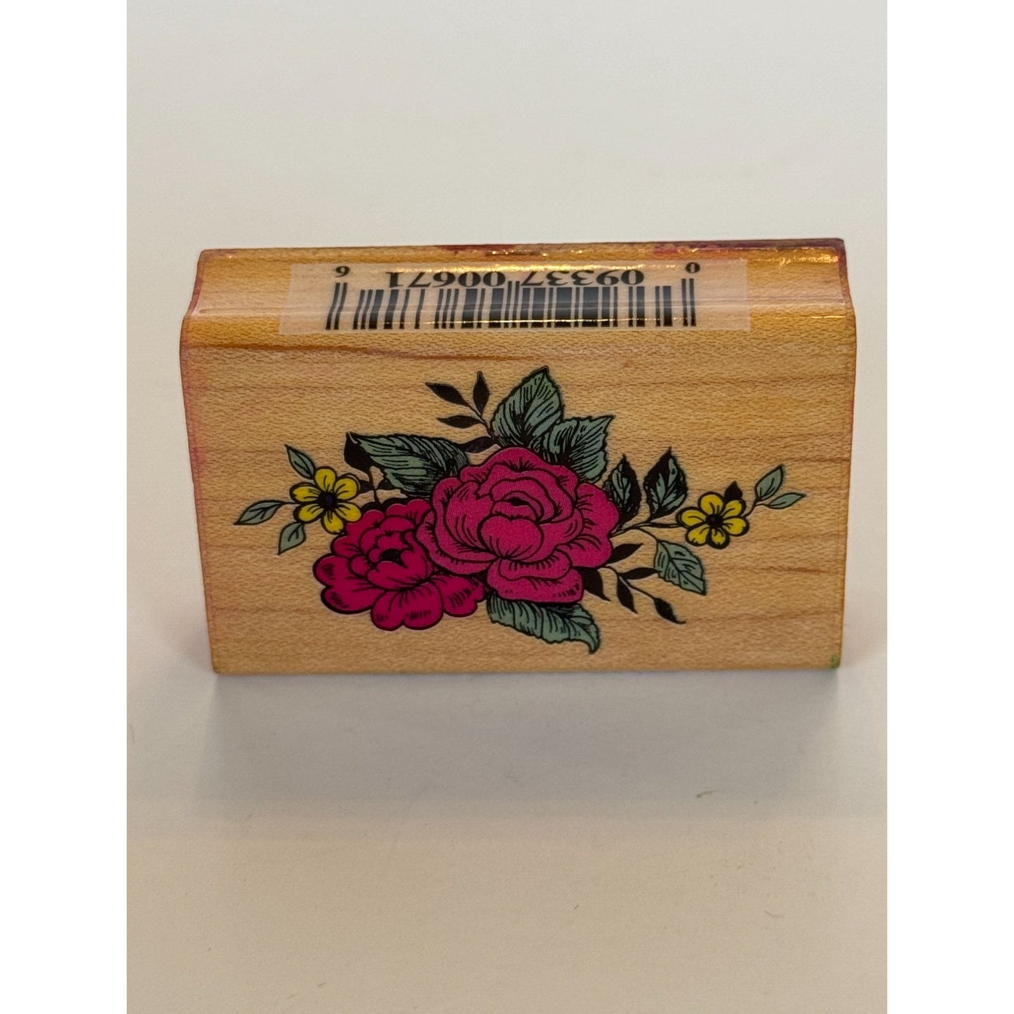Comotion Rubber Stamp Cabbage Roses Floral Design Mothers Day Card Making Flower