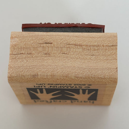 Stampin Up Wood Rubber Stamp Angel Policy Stamp Hand Crafted Crafter Card Making