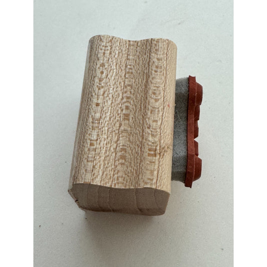 Stampin Up Wooden Rubber Stamp Tiger Tail Jungle Animal Stripes Nature Card