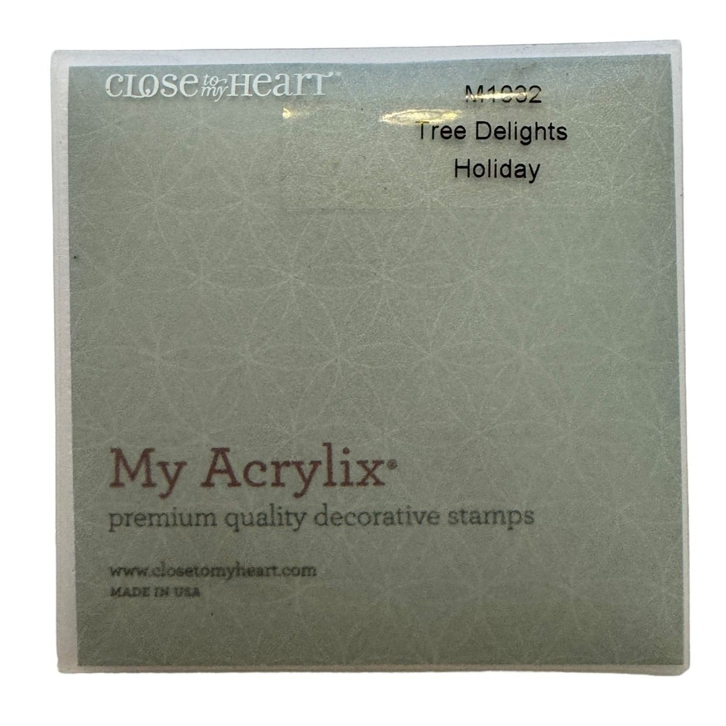 Close To My Heart My Acrylix Tree Delights Holiday Stamp Set Acrylic Christmas