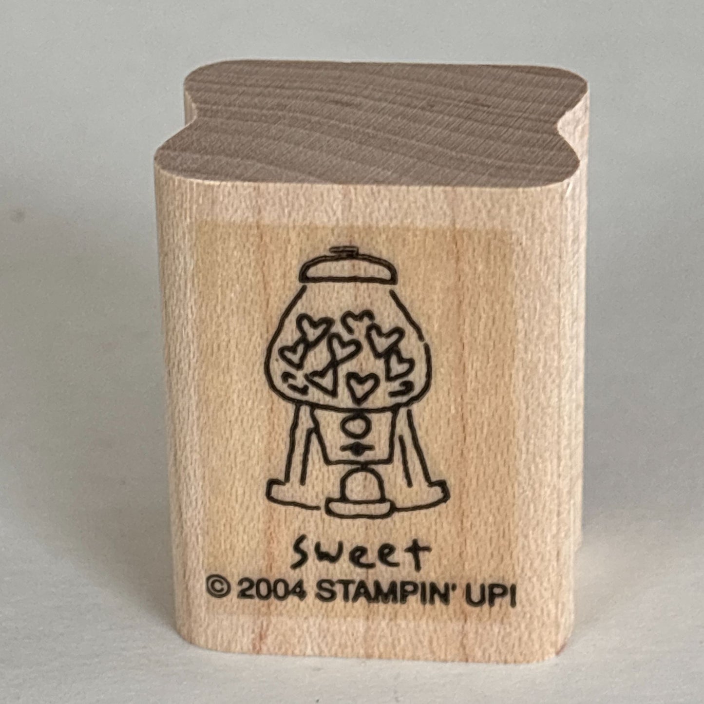 Stampin Up Rubber Stamp Sweet Gumball Machine Candy Cardmaking Scrapbooking Mini Paper Crafting