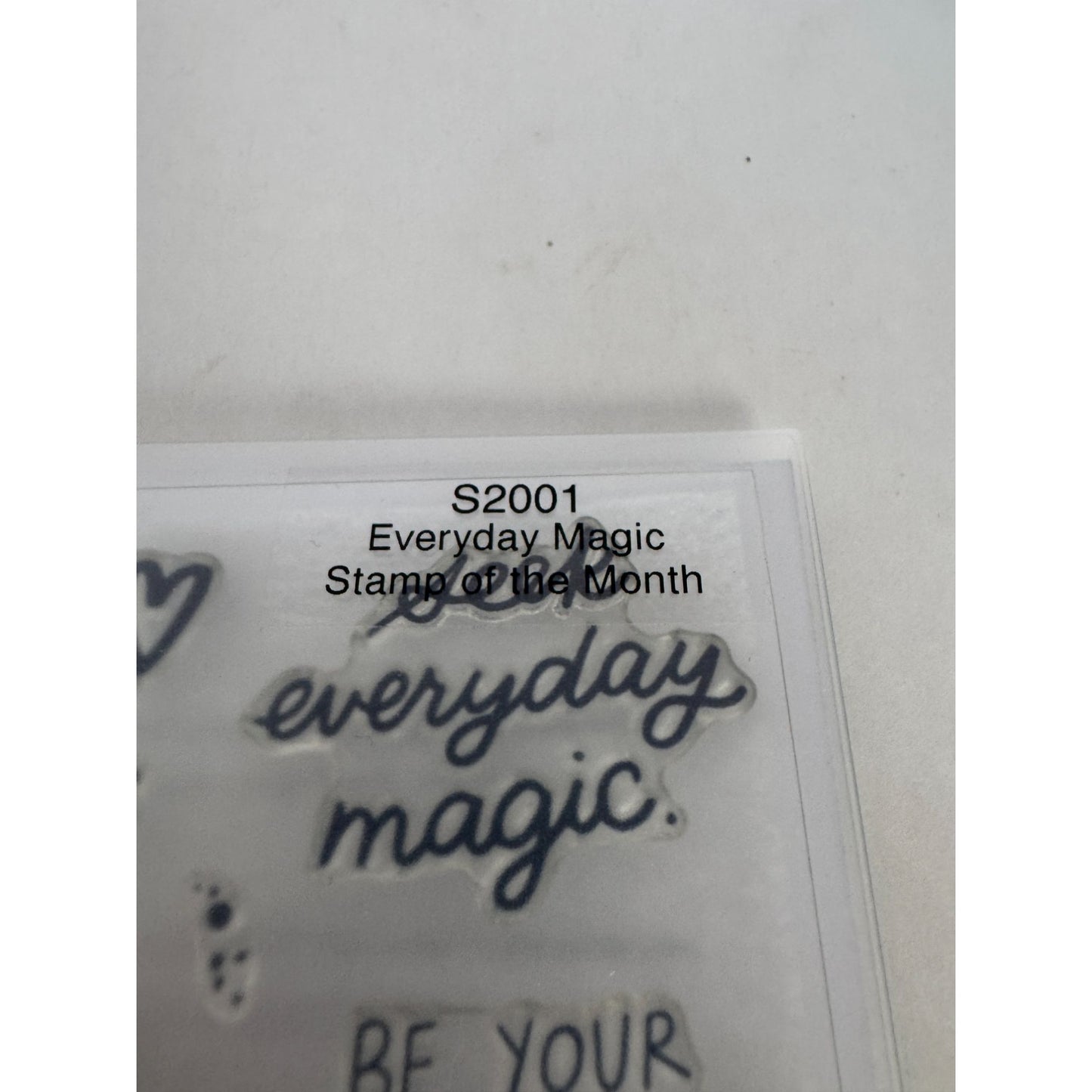 CTMH Acrylic Stamp Set Everyday Magic Radiate Positivity Inspirational Kind Word