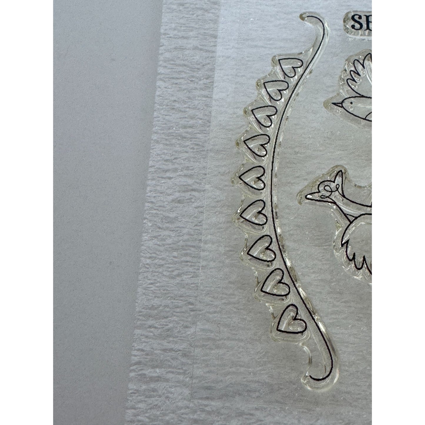 CTMH My Acrylix Acrylic Stamp Set Lots of Love Occasions Letter Writing Mailbox