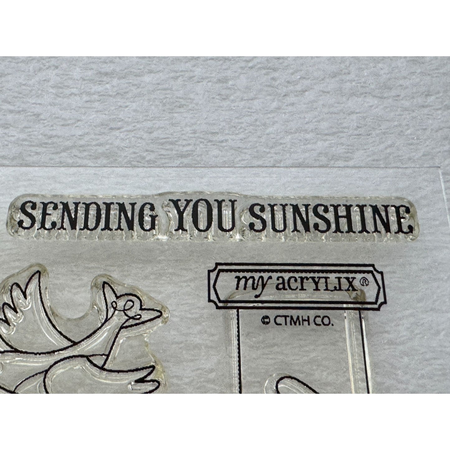 CTMH My Acrylix Acrylic Stamp Set Lots of Love Occasions Letter Writing Mailbox