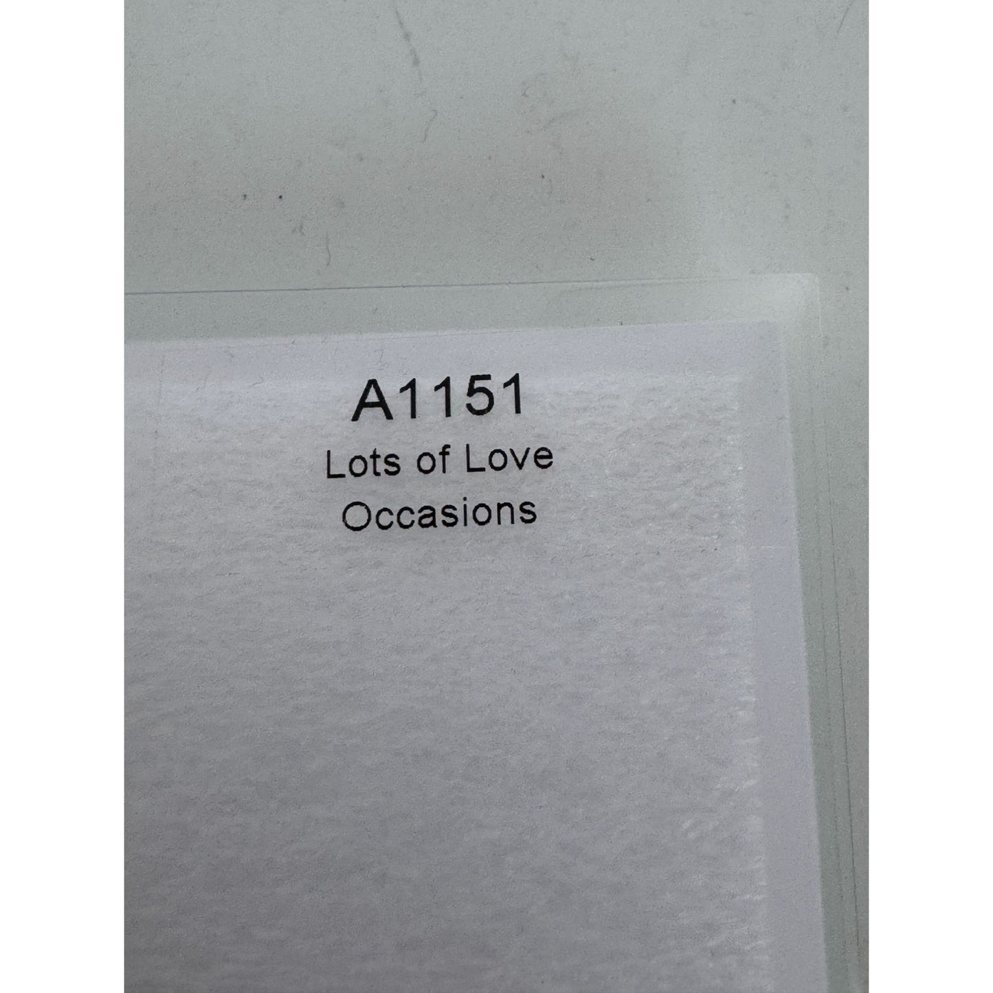 CTMH My Acrylix Acrylic Stamp Set Lots of Love Occasions Letter Writing Mailbox