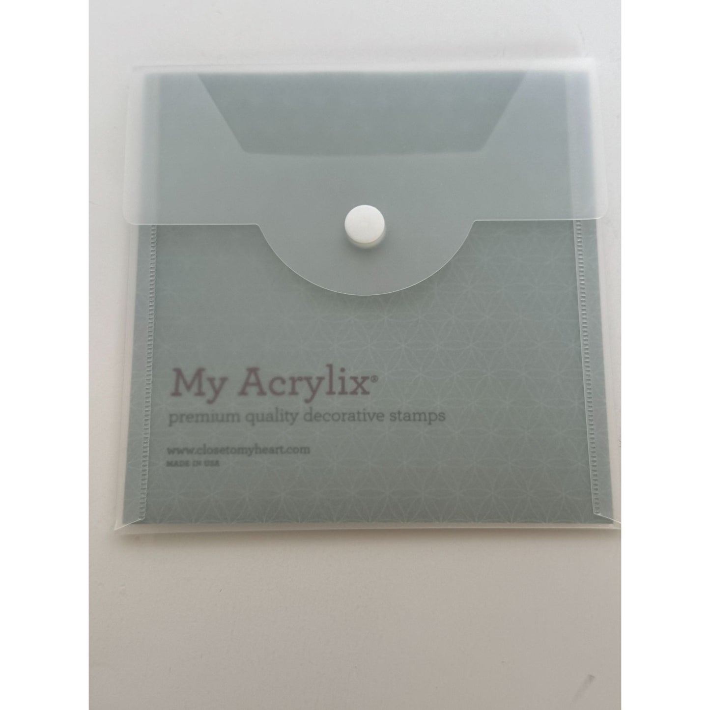 CTMH My Acrylix Acrylic Stamp Set Lots of Love Occasions Letter Writing Mailbox