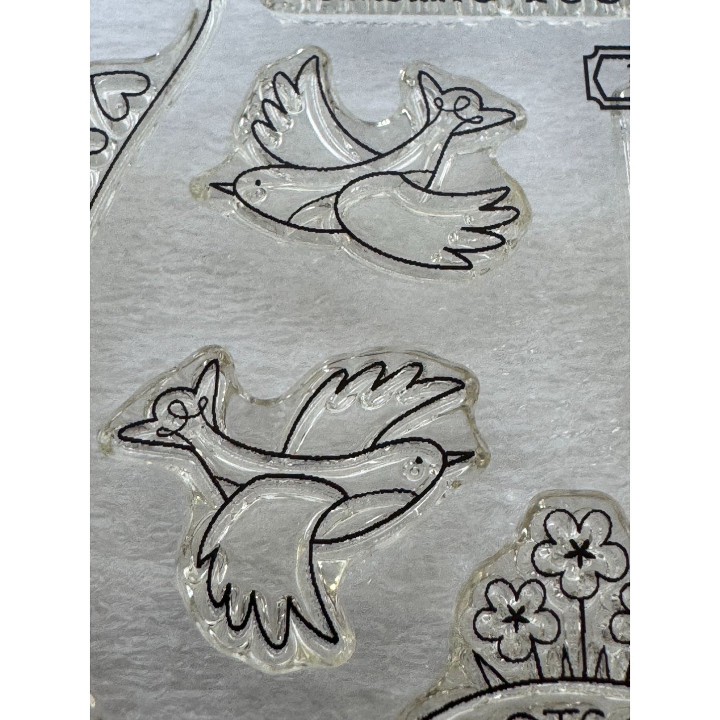 CTMH My Acrylix Acrylic Stamp Set Lots of Love Occasions Letter Writing Mailbox