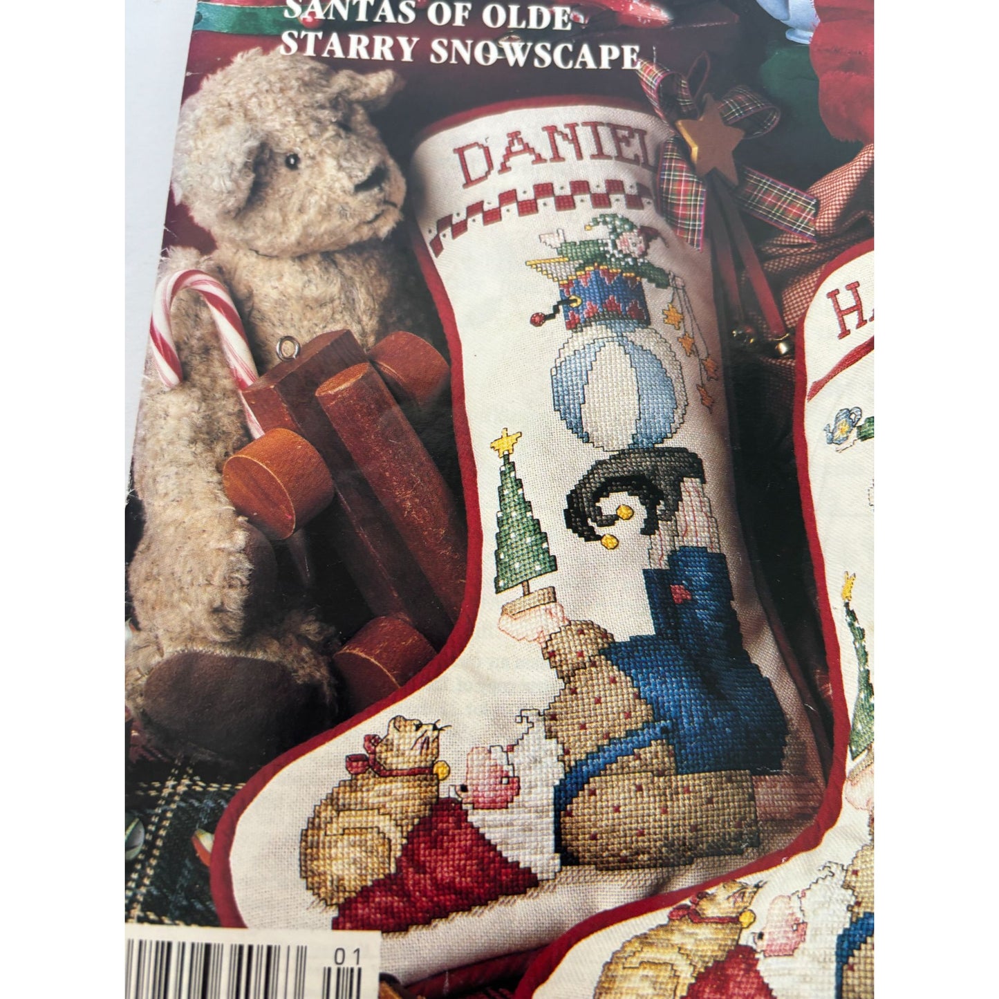 For The Love Of Cross Stitch Magazine January 1993 Christmas Stocking Olde Santa