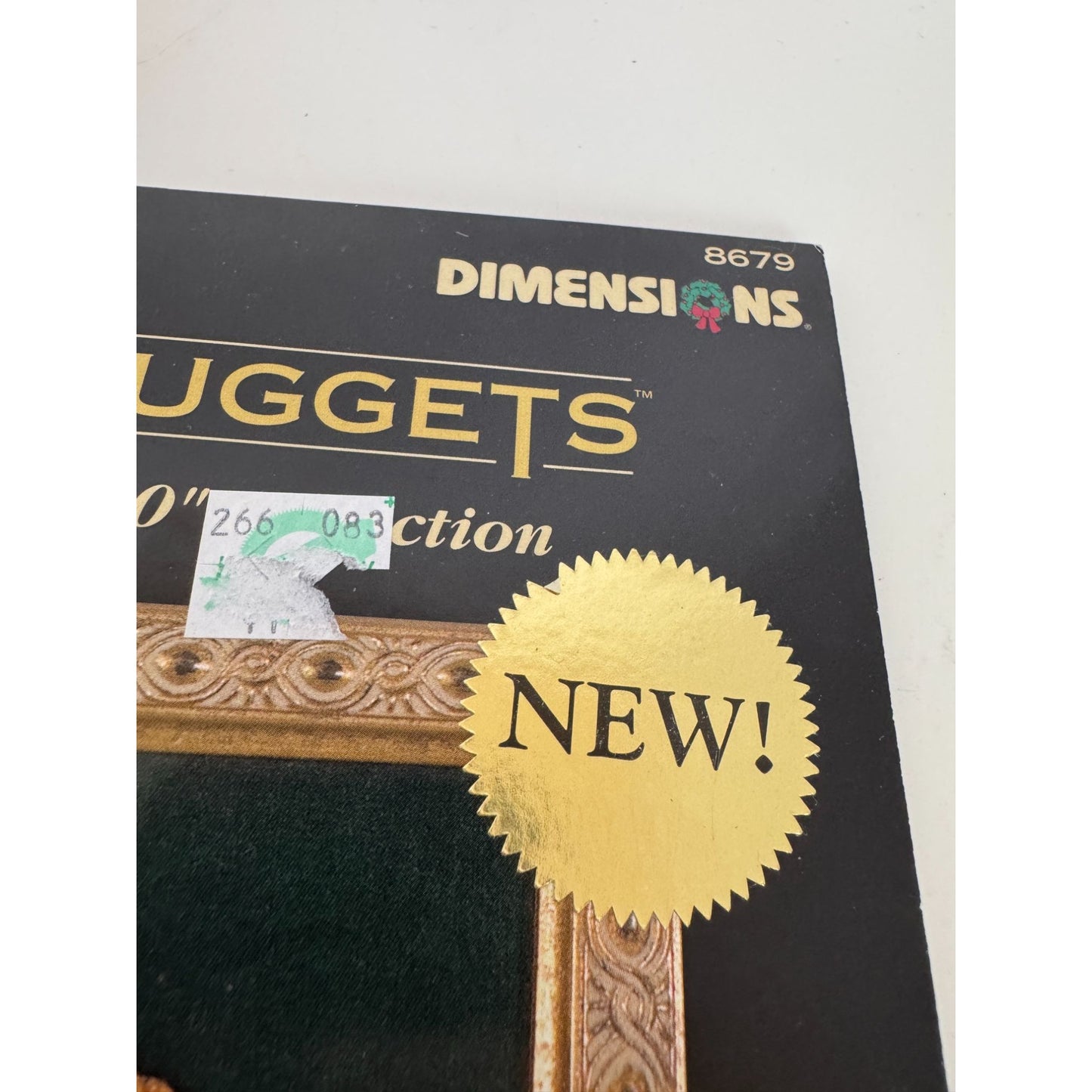 Dimensions Counted Cross Stitch Kit Santa and Holly Gold Nuggets Christmas 8679