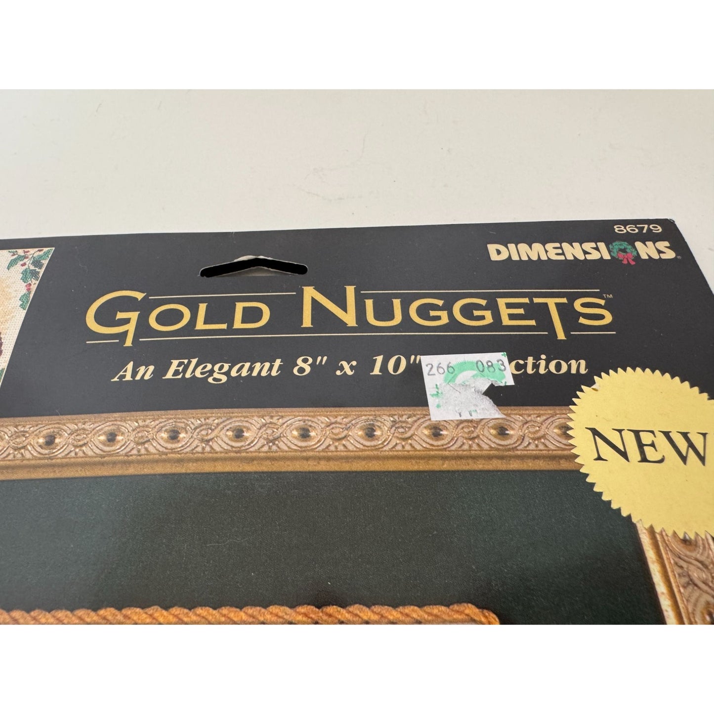 Dimensions Counted Cross Stitch Kit Santa and Holly Gold Nuggets Christmas 8679