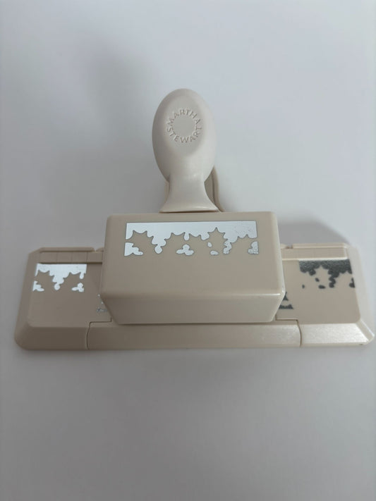 Martha Stewart Paper Punches Holly Leaves Christmas Card Making Corner Border